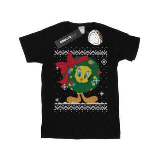 LOONEY TUNES  Tshirt TWEETY PIE CHRISTMAS FAIR ISLE 