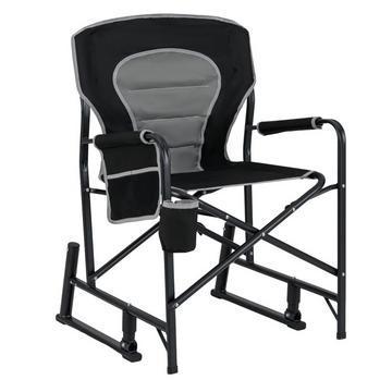 Sedia da campeggio pieghevole con funzione di dondolo, portabicchieri e sedia da pesca con tasca laterale