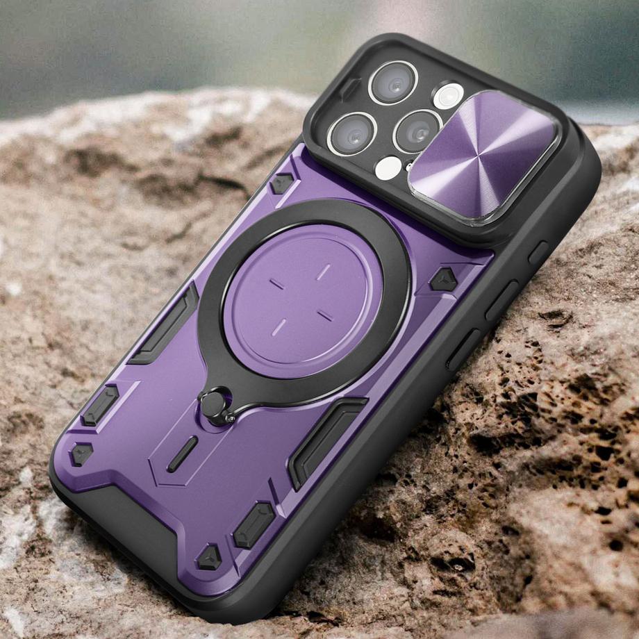 Avizar  Coque Anneau iPhone 15 Pro Max Violet 