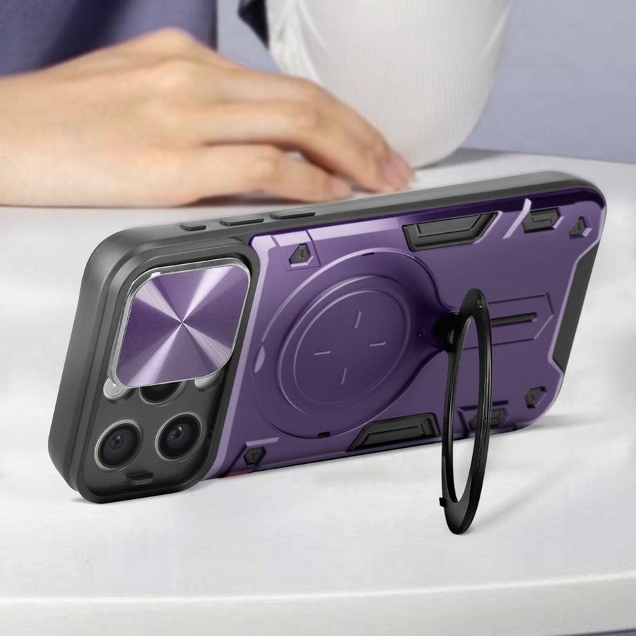 Avizar  Coque Anneau iPhone 15 Pro Max Violet 