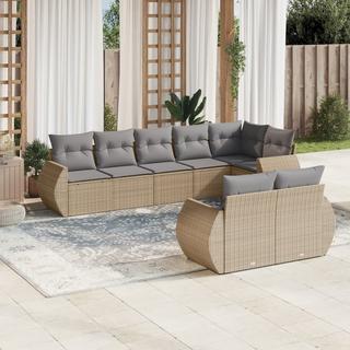 VidaXL set divano da giardino Polirattan  