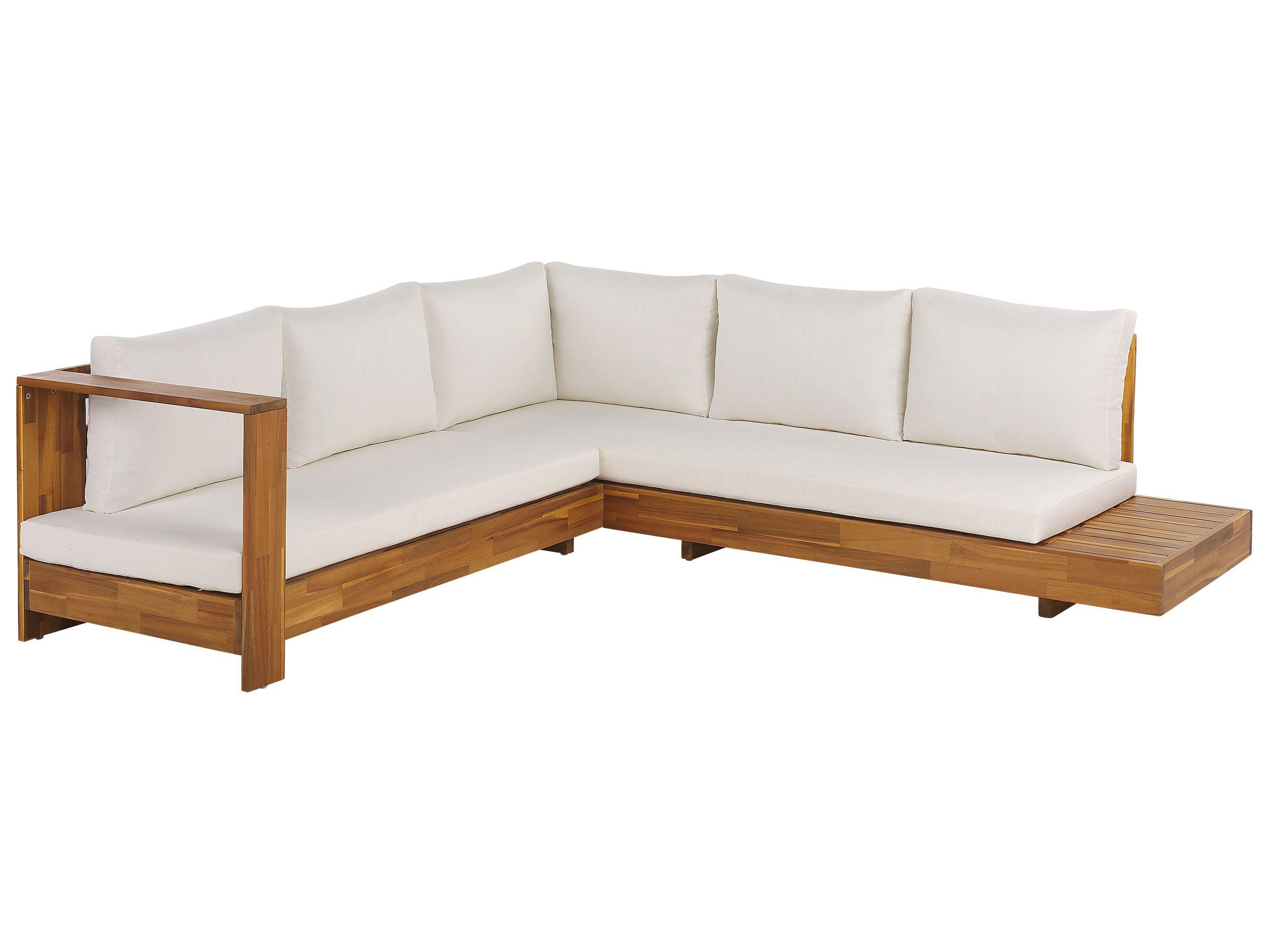 Beliani Set lounge pour jardin en Acacia Rustique MARETTIMO  