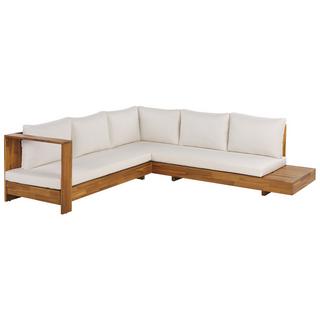 Beliani Set lounge pour jardin en Acacia Rustique MARETTIMO  