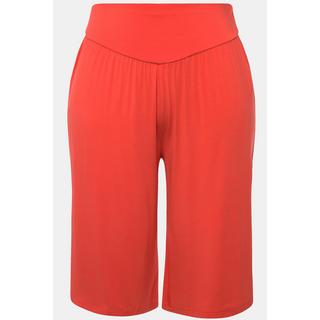 Ulla Popken Bermuda Weites Gerades Bein Elastikbund  