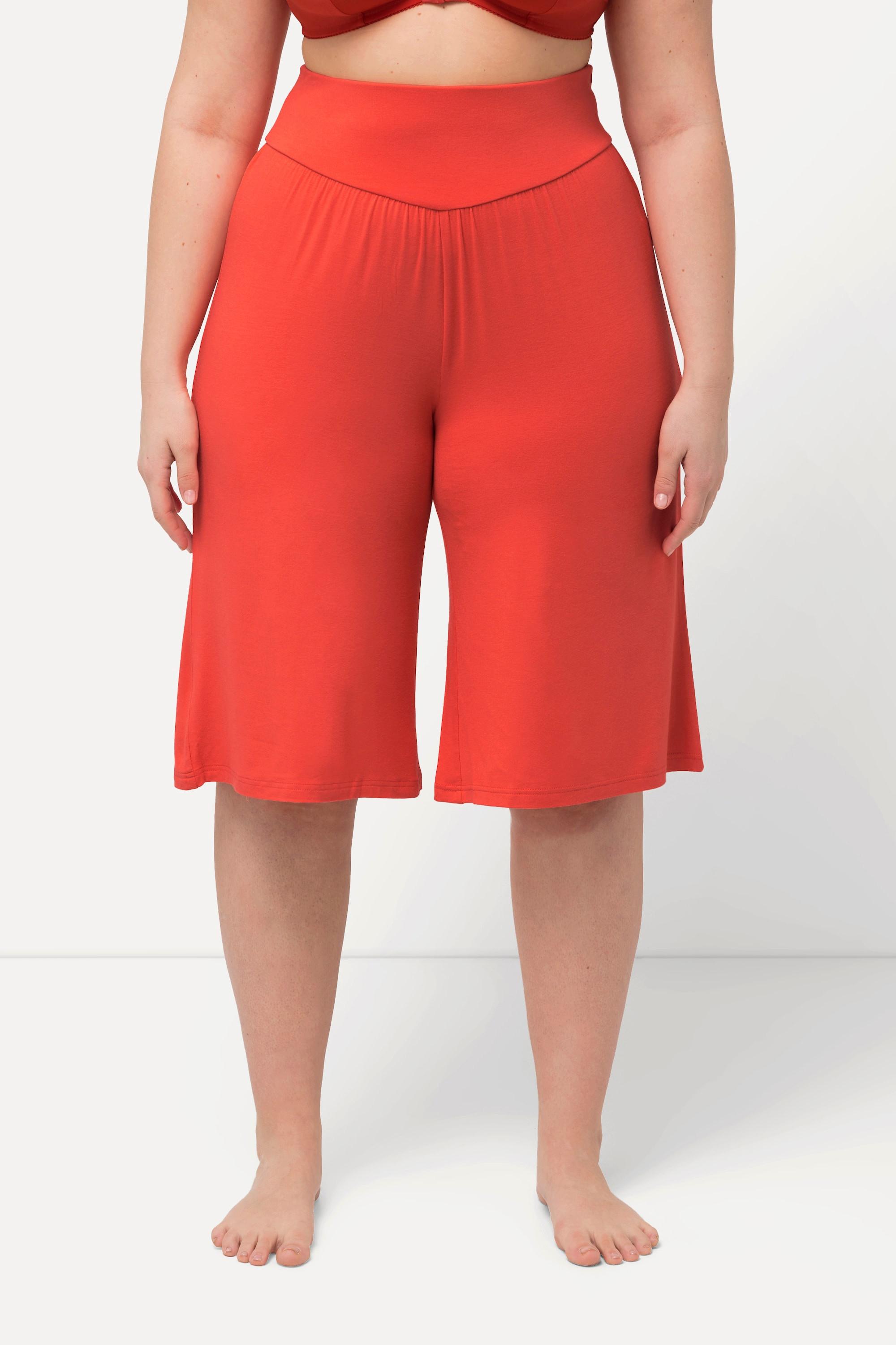 Ulla Popken Bermuda Weites Gerades Bein Elastikbund  