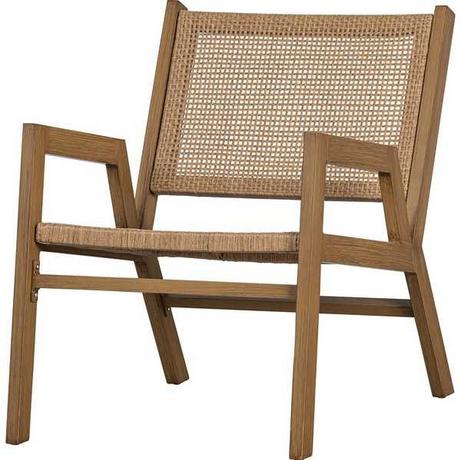 mutoni Fauteuil de jardin Pem aluminium naturel  