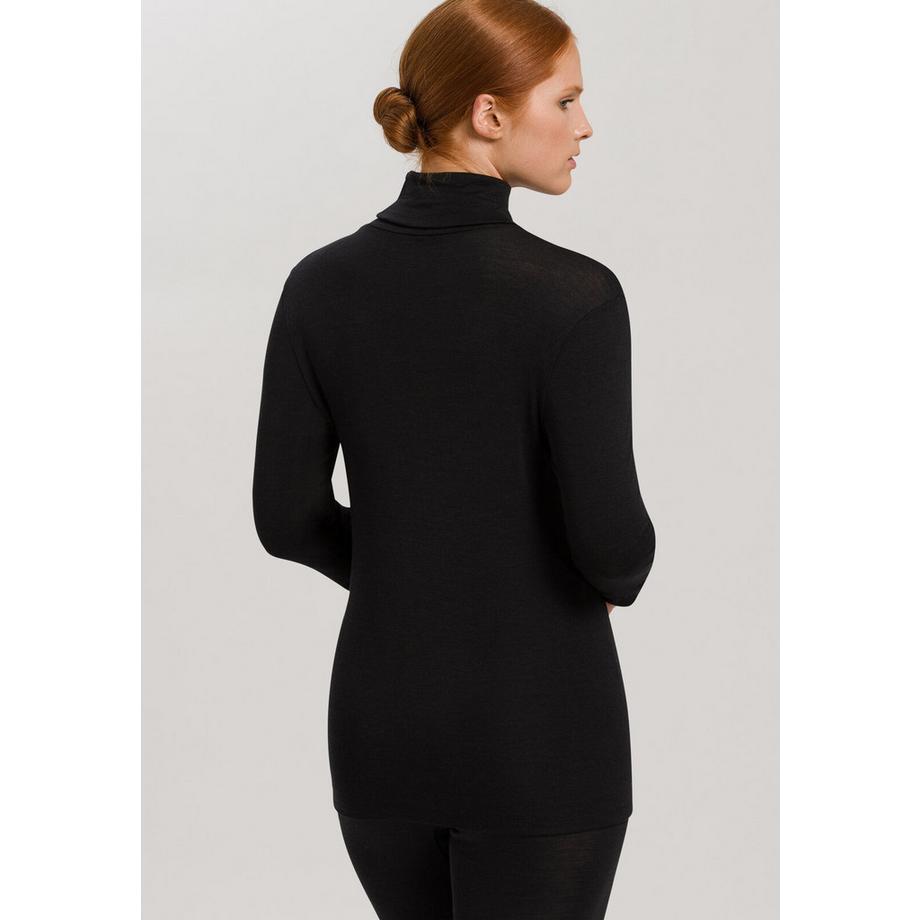 HANRO Woll Seide Rollkragen Shirt  