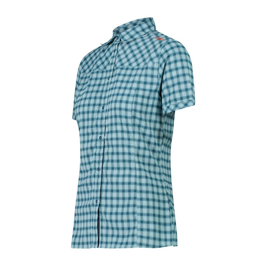 CMP Damen Kurzarm Kariertes Hemd  