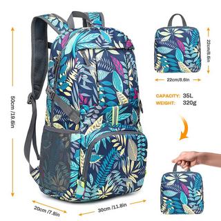 Only-bags.store Zaino Pieghevole Ultraleggero Impermeabile Trekking Design Riflettente  