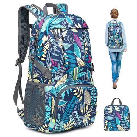 Only-bags.store Zaino Pieghevole Ultraleggero Impermeabile Trekking Design Riflettente  