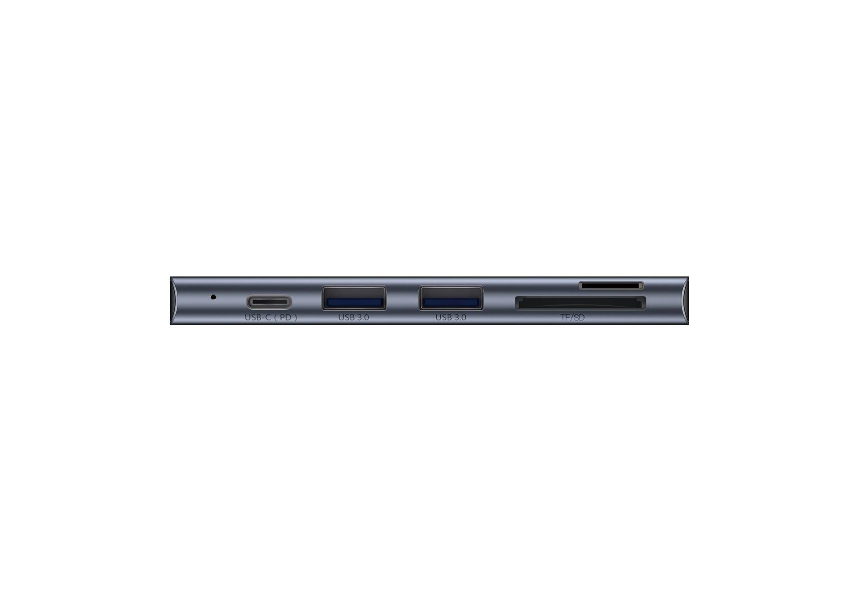Baseus  CAHUB-K0G Notebook-Dockingstation & Portreplikator USB 3.2 Gen 1 (3.1 Gen 1) Type-C Grau 