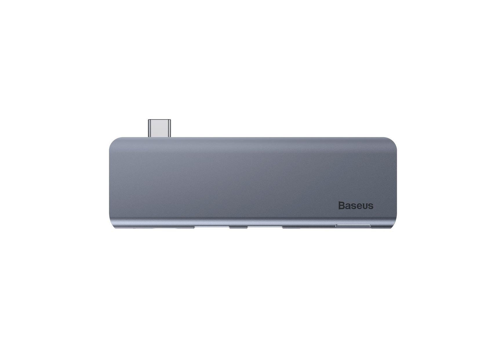 Baseus  CAHUB-K0G replicatore di porte e docking station per notebook USB 3.2 Gen 1 (3.1 Gen 1) Type-C Grigio 