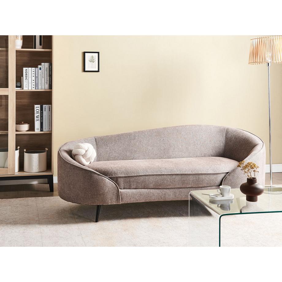 Beliani Canapé 3 places en Tissu Glamour SAVAR  