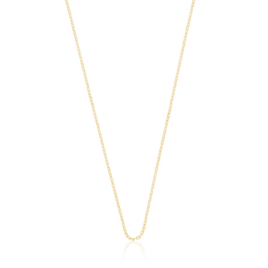 MUAU Schmuck  Collier forçat or jaune 750, 1.6mm, 40cm 