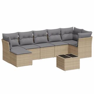 VidaXL set divano da giardino Polirattan  