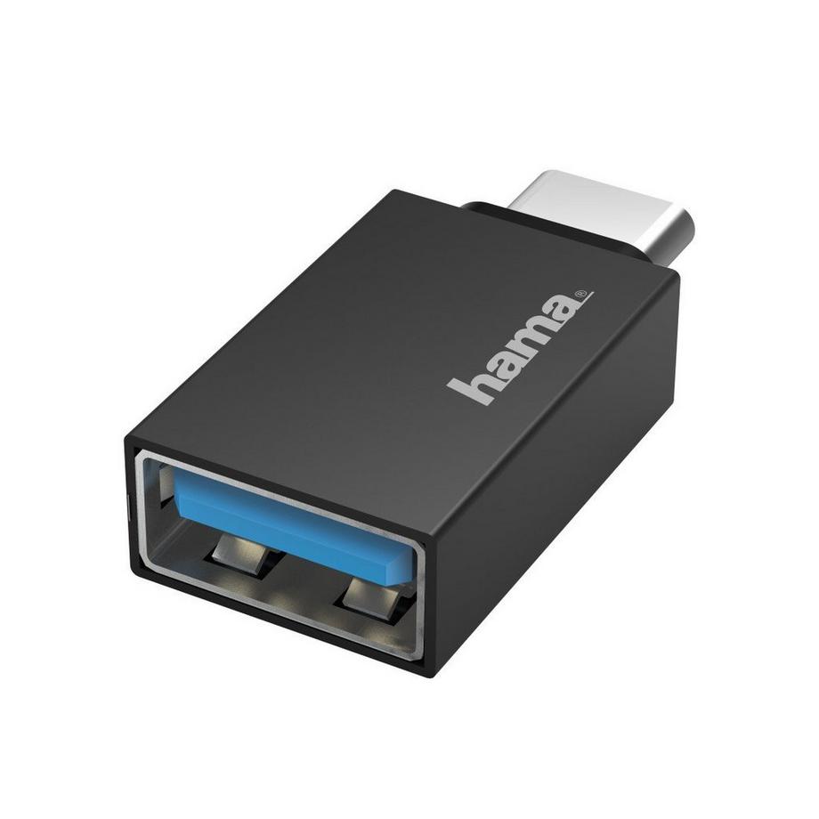 hama  Hama 00200311 Kabeladapter USB Type-C USB Typ-A Schwarz 