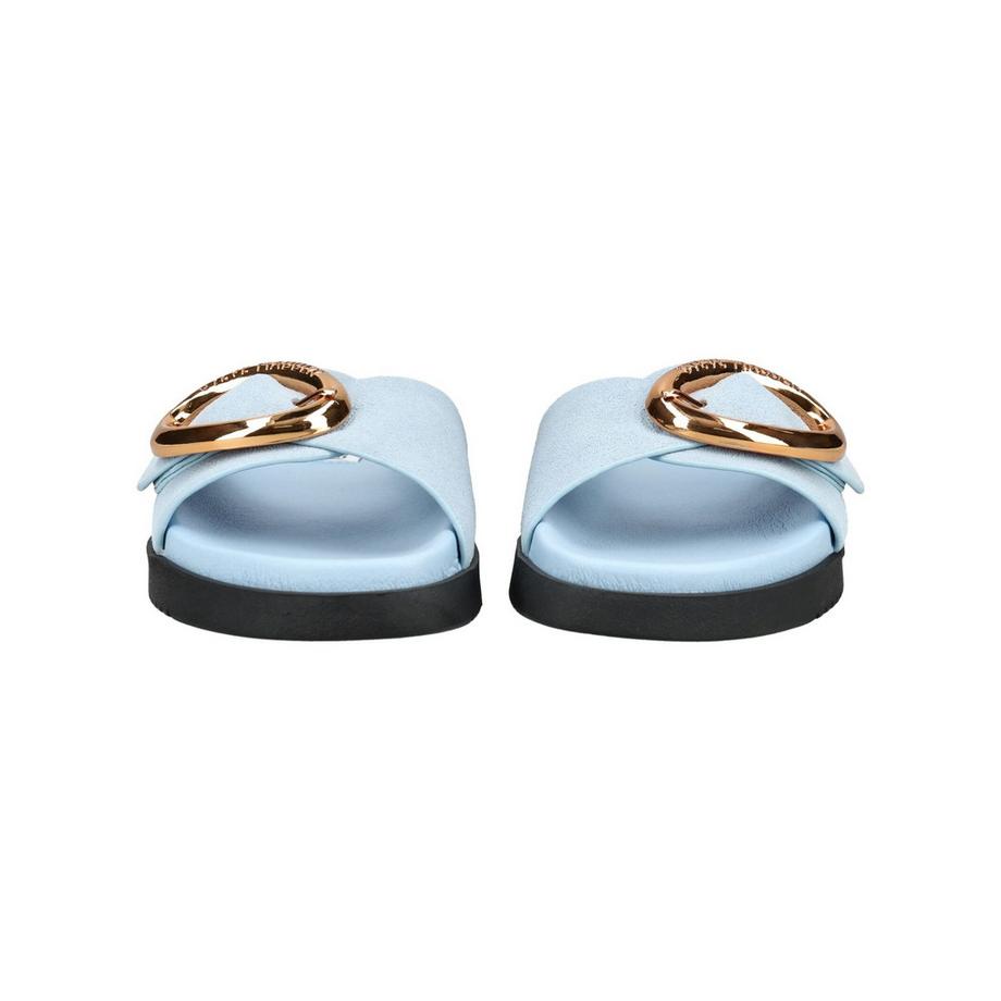 STEVE MADDEN Sandales glissières avec boucle dorée  
