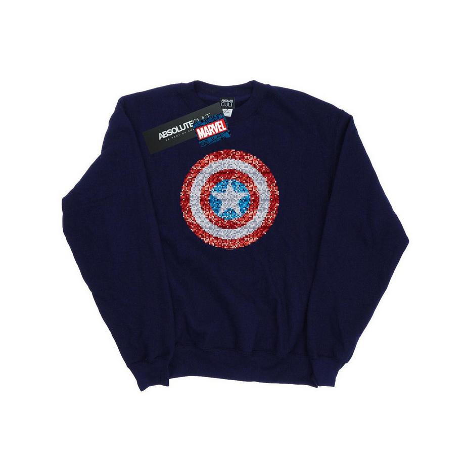 MARVEL Captain America Felpa Scudo Paillettes  