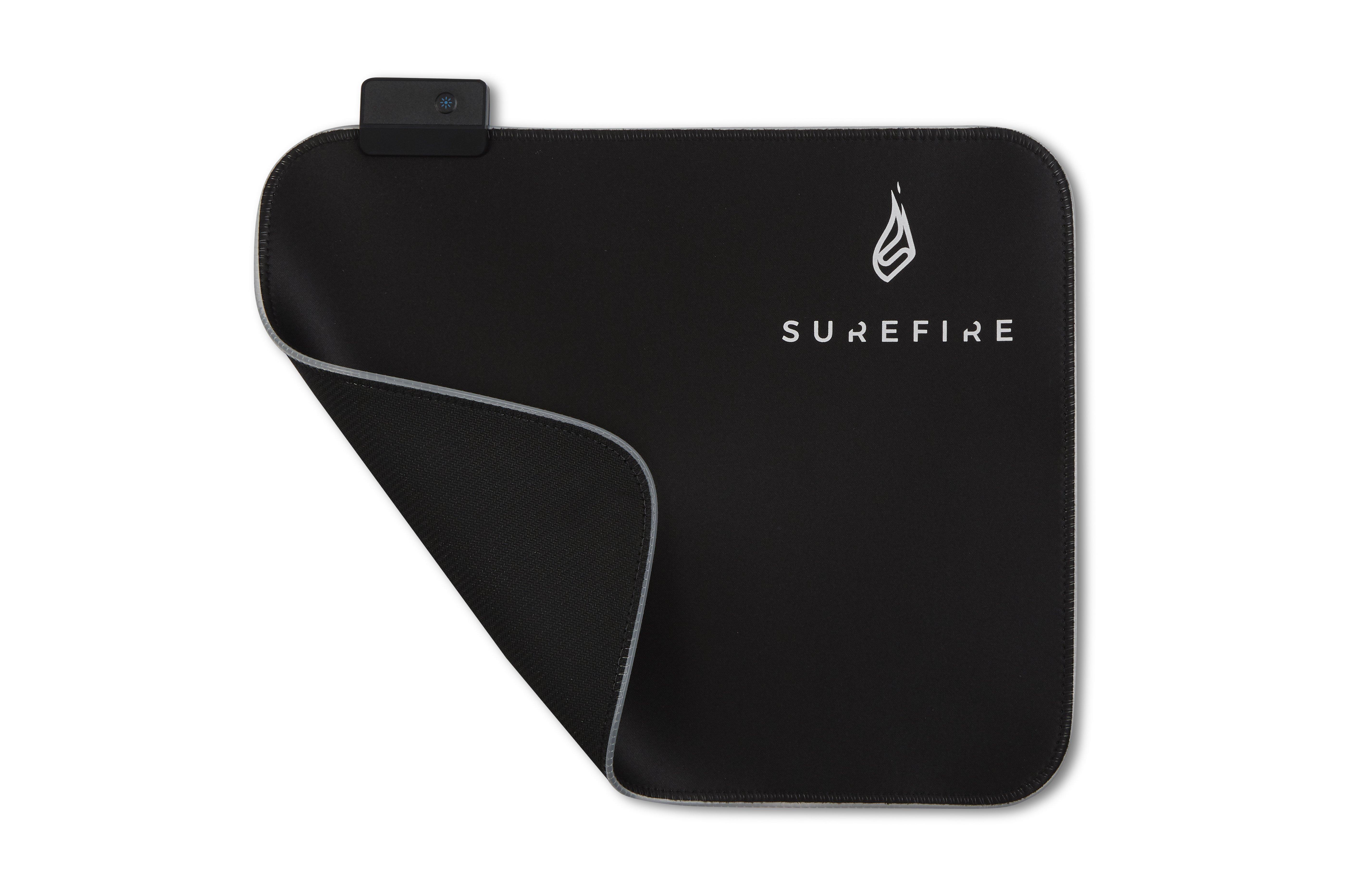 Surefire Gaming  SureFire Silent Flight RGB-320 Gaming-Mauspad Schwarz 