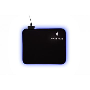 SureFire Silent Flight RGB-320 Gaming-Mauspad Schwarz