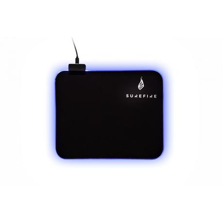 Surefire Gaming  SureFire Silent Flight RGB-320 Gaming-Mauspad Schwarz 