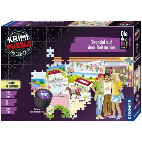 Kosmos  Puzzle Krimipuzzle - Skandal auf dem Reitturnier (200Teile) 