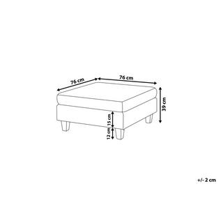Beliani Ottomane aus Stoff Modern UNSTAD  