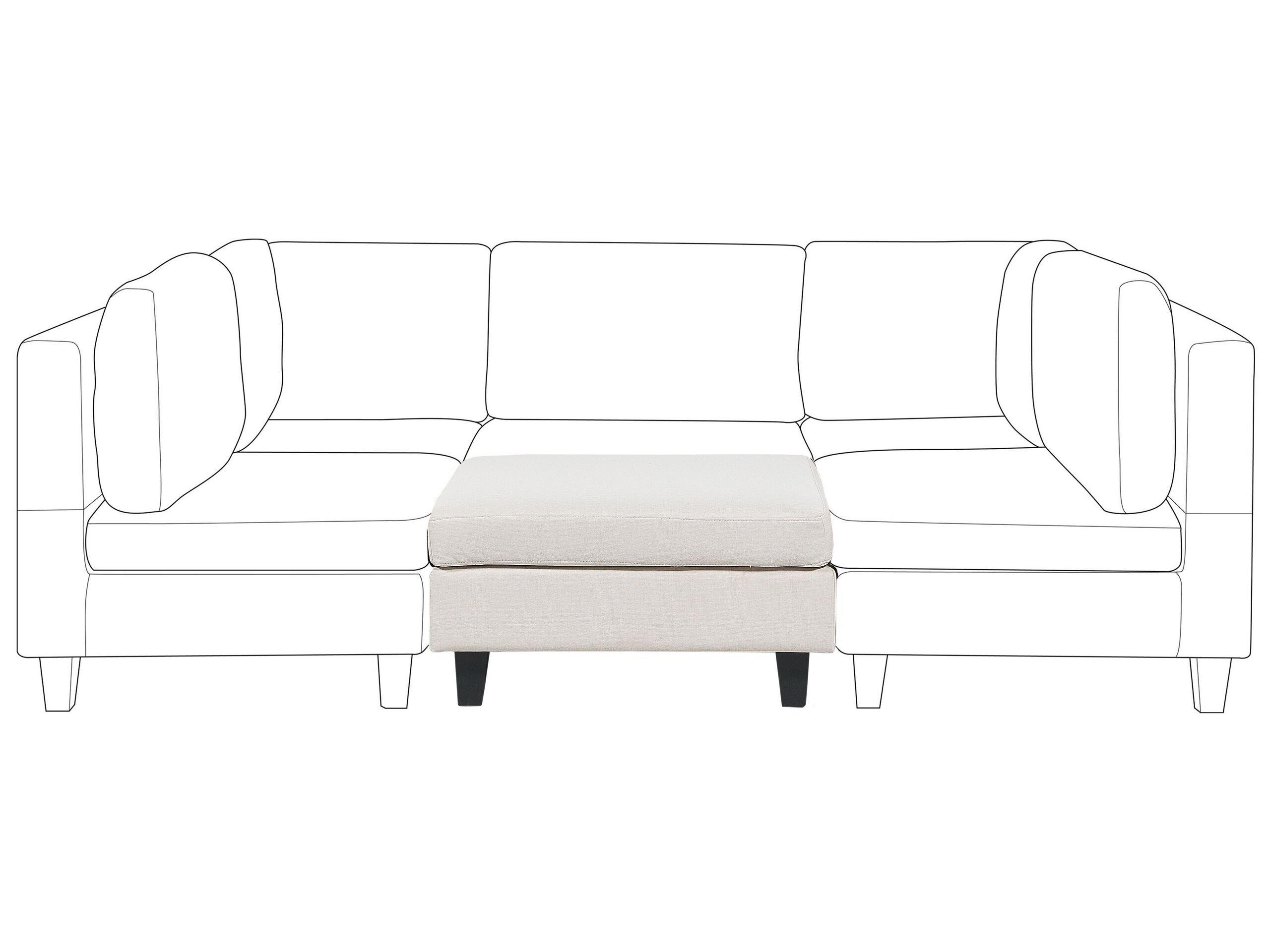 Beliani Ottomane aus Stoff Modern UNSTAD  