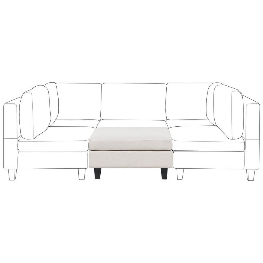 Beliani Ottomane aus Stoff  UNSTAD  