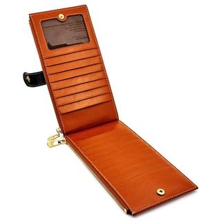 Only-bags.store Echtes Leder RFID Blockierung Kreditkartenhalter Reissverschluss Brieftasche  