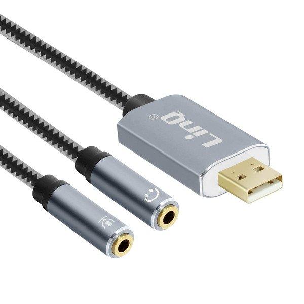 Avizar  Adaptateur USB / 2x Jack 3.5 U3532 LinQ 