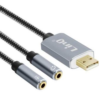 Adaptateur USB / 2x Jack 3.5 U3532 LinQ