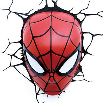 LED-Lampe - Spidermans Gesicht - Rot