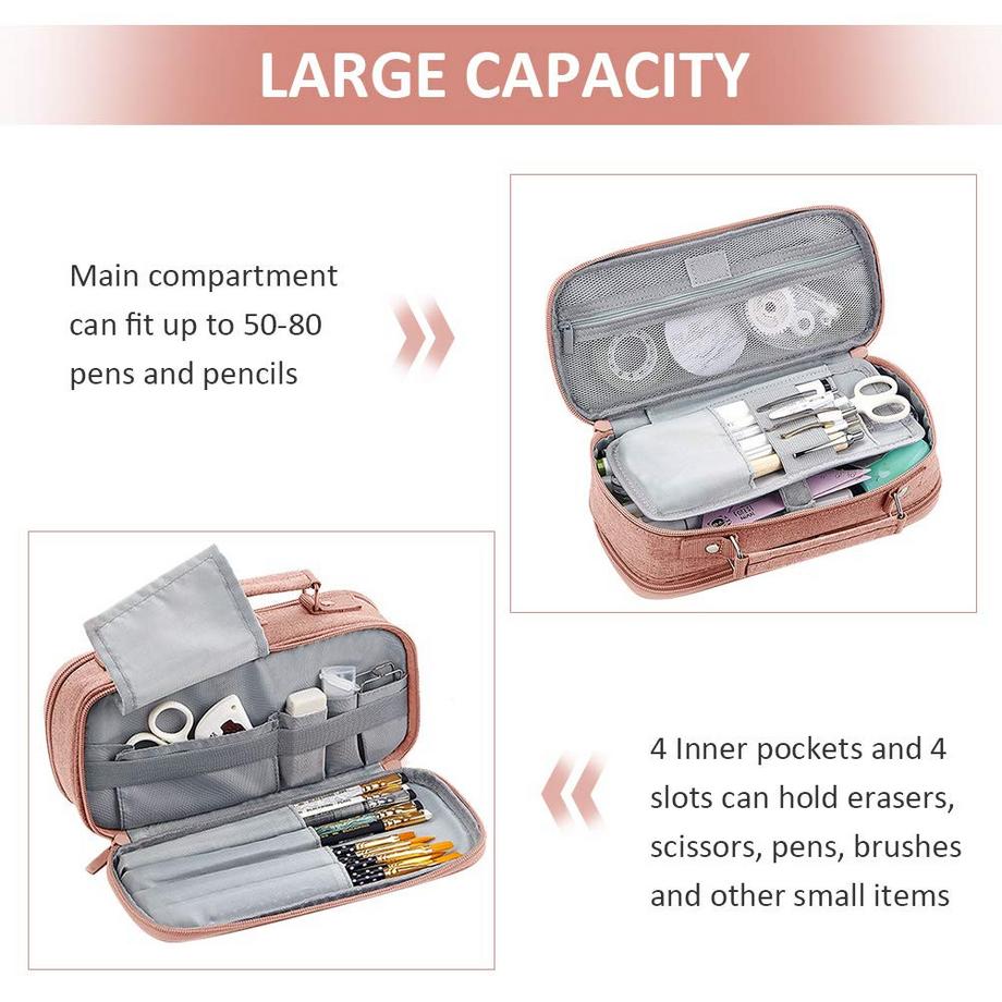 Only-bags.store  Federmäppchen Vintage-Federmäppchen Großes Segeltuch-Federmäppchen 