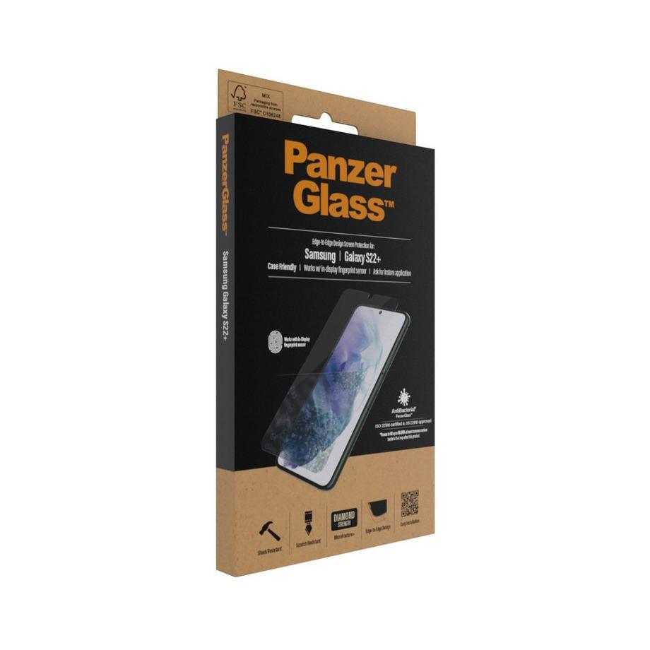 PanzerGlass  PANZERGLASS DISPLAYSCHUTZ CASE FRIENDLY FINGERPRINT GALAXY S22+ 