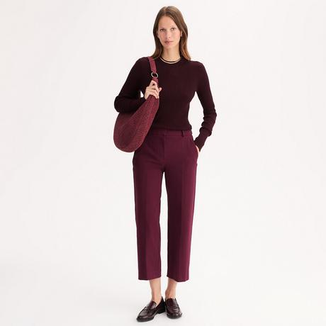 La Redoute Collections Pull col rond maille côtelée  