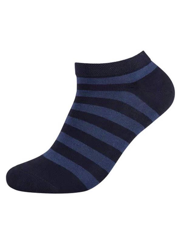 camano Ca-Soft Gestreifte Sneaker Socken 6er-Pack  