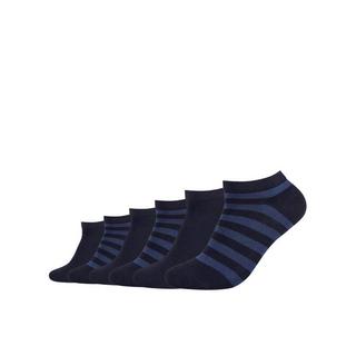 camano Ca-Soft Gestreifte Sneaker Socken 6er-Pack  