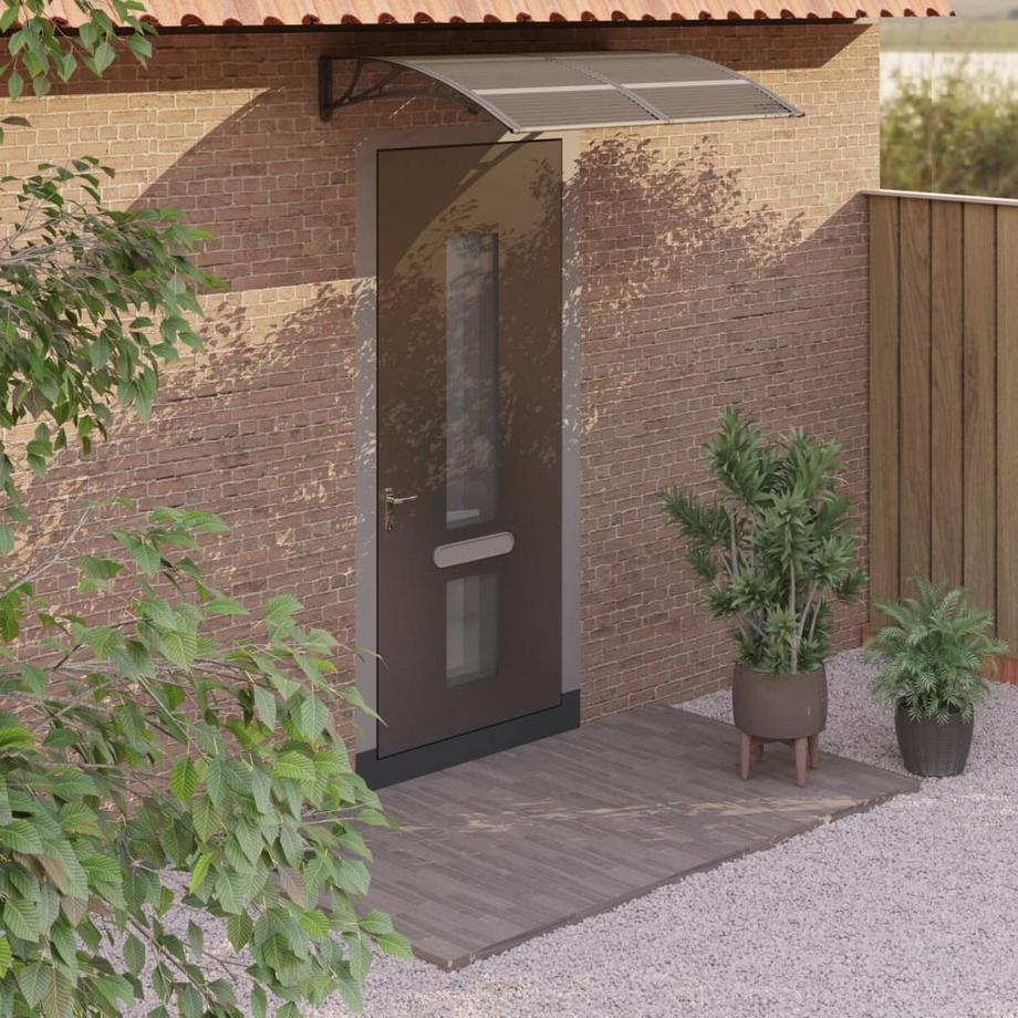 VidaXL Auvent de porte polycarbonate  