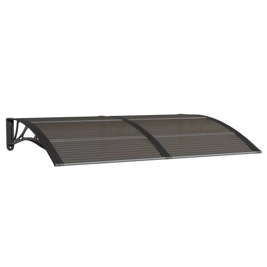 vidaXL Türvordach Schwarz 150x100 cm Polycarbonat