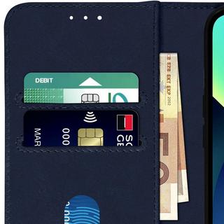 Avizar  Chersterfield Hülle iPhone 13 Dunkelblau 