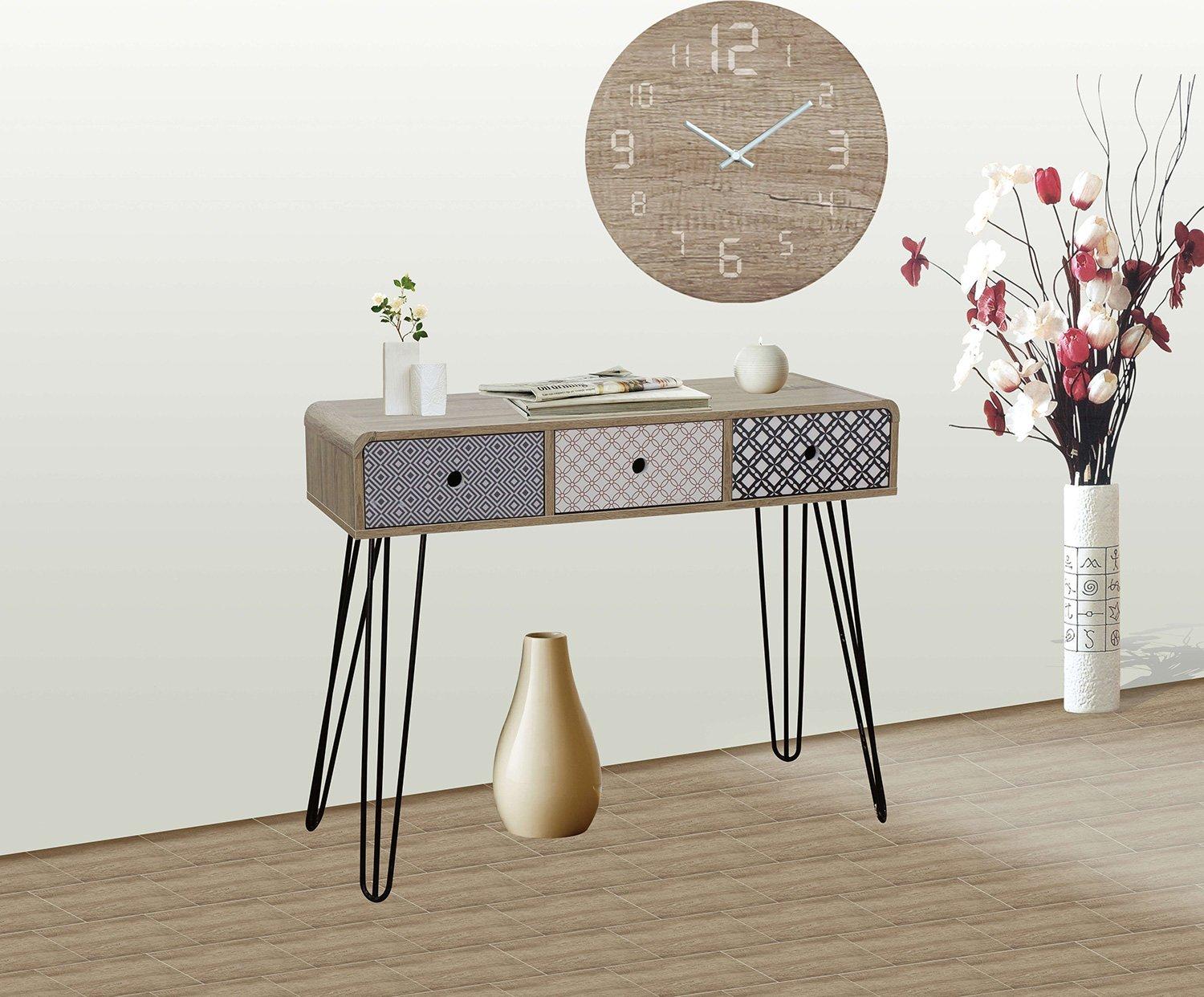 mutoni Table console Scandi Rétro 99  