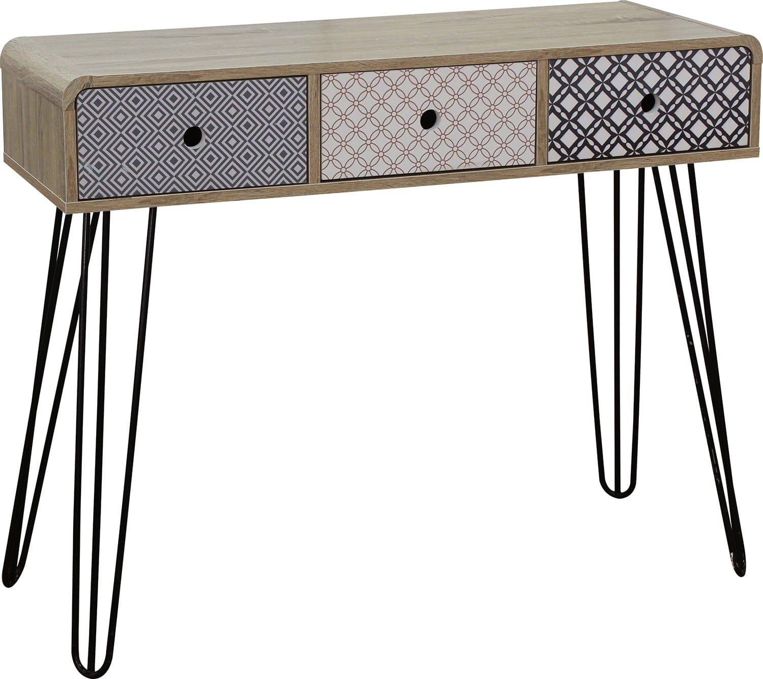 mutoni Table console Scandi Rétro 99  