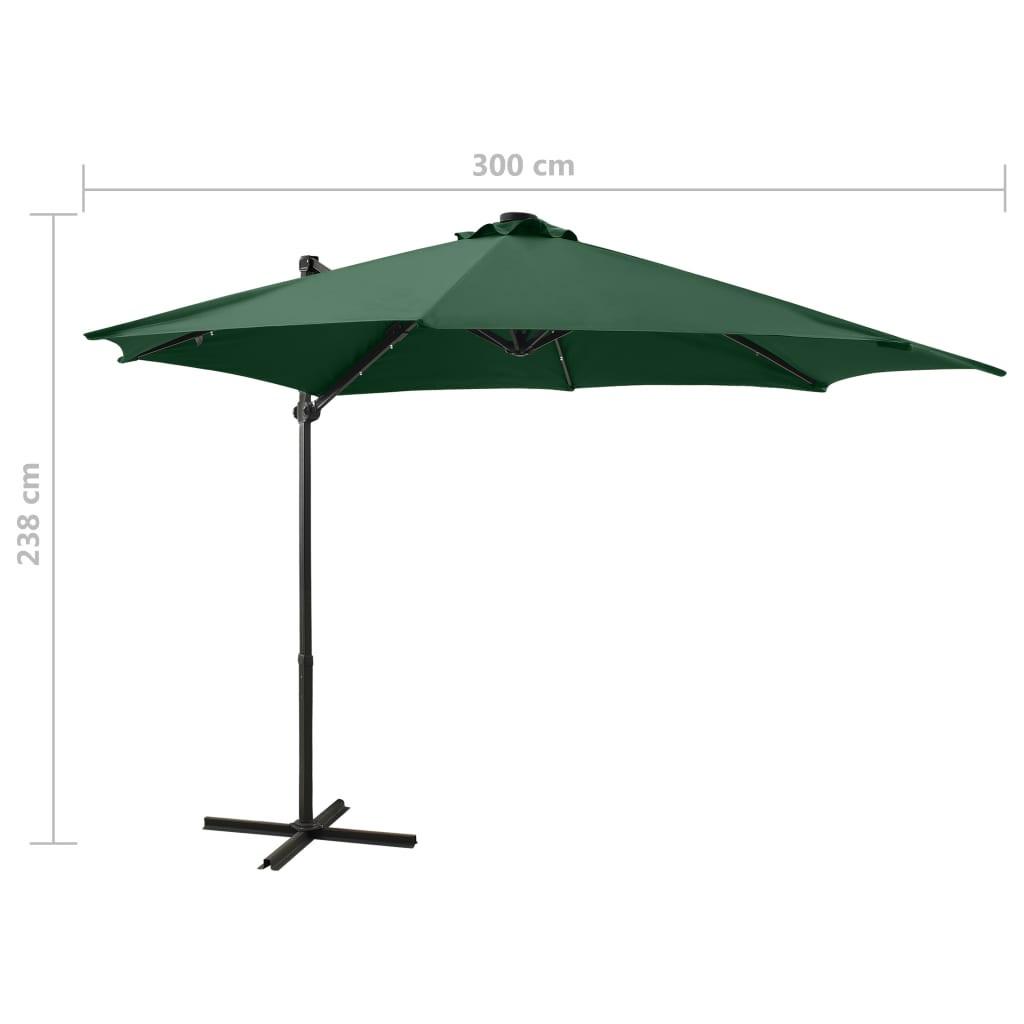 VidaXL Parasol de jardin en porte-à-faux  