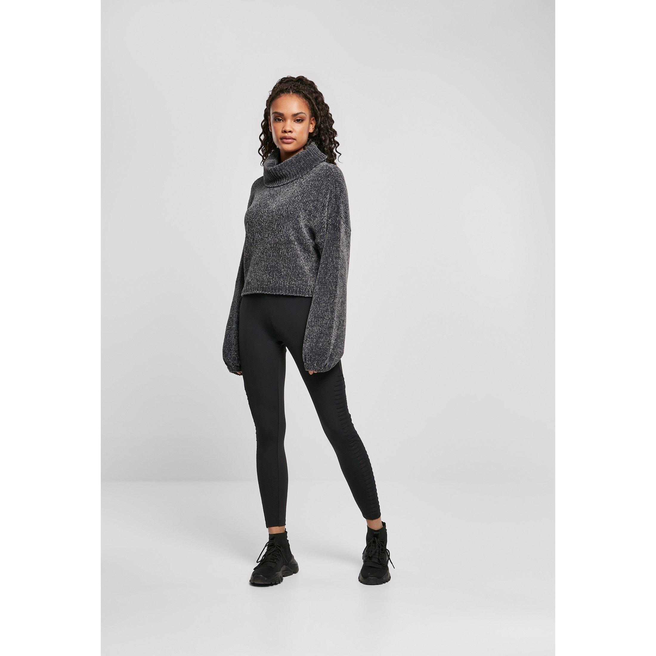 URBAN CLASSICS  damen-rollkragenpullover chenille (gt) 