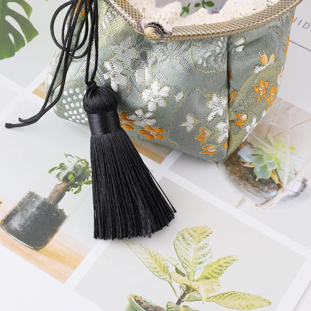 Only-bags.store Portamonete floreale con chiusura a clip  