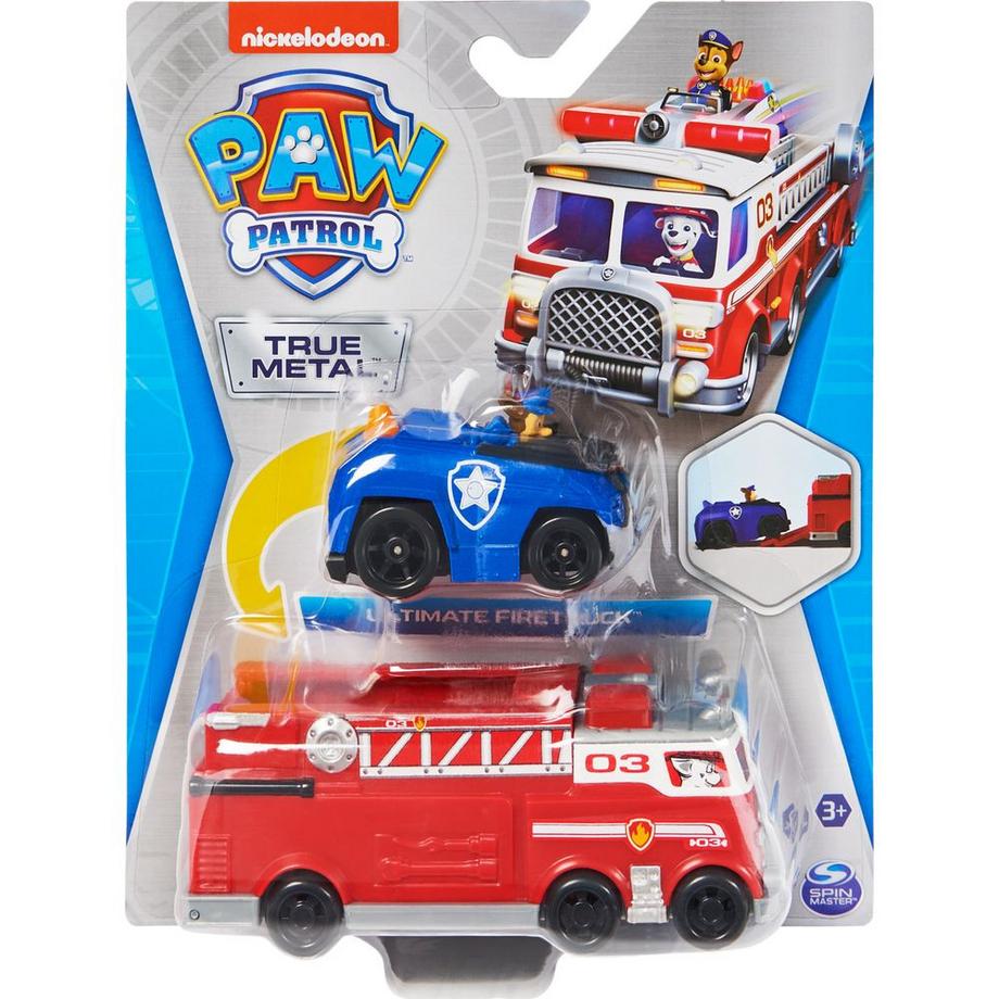 Spin Master  Paw Patrol 2er Set mit Feuerwehrwagen und Chase (1:55) 