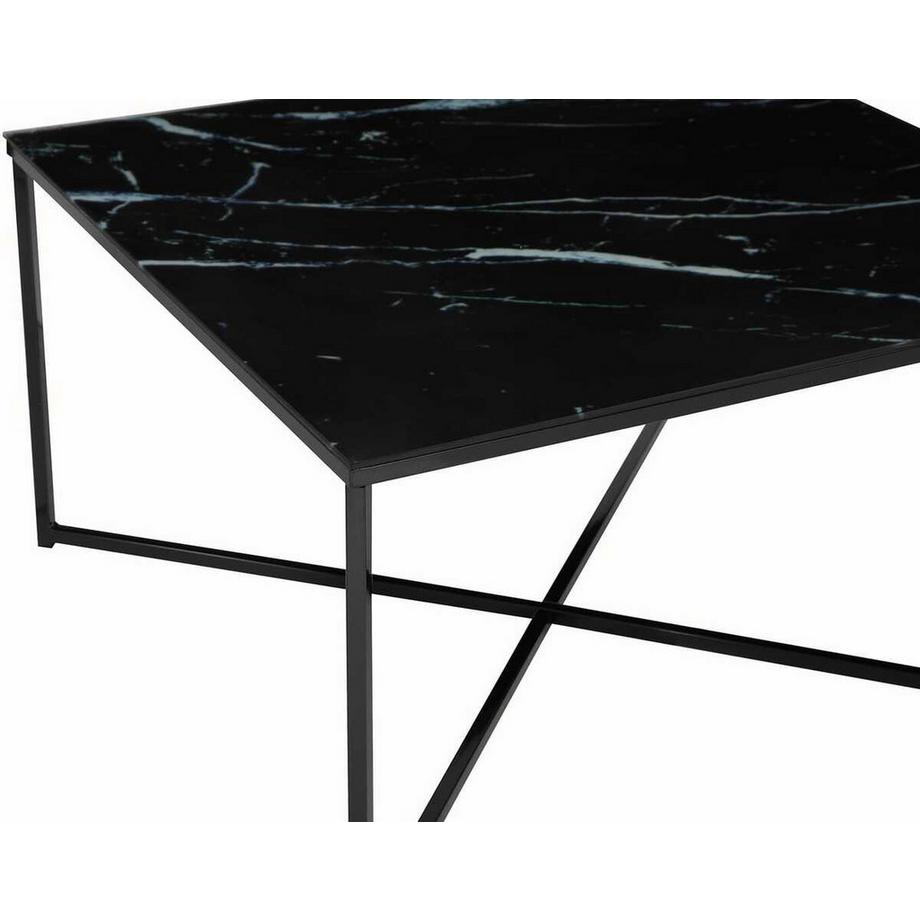 mutoni Tavolino in marmo nero 80x80  