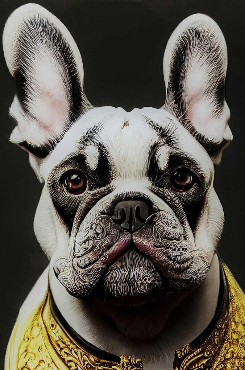 KARE Design Tableau en verre Noble Dog 40x60  