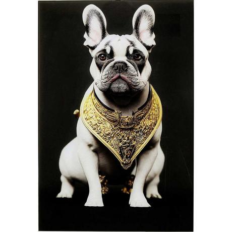 KARE Design Tableau en verre Noble Dog 40x60  